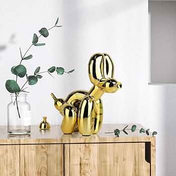 Amazon.co.jp: うんちバルーン犬の像樹脂彫刻家の装飾 : Home